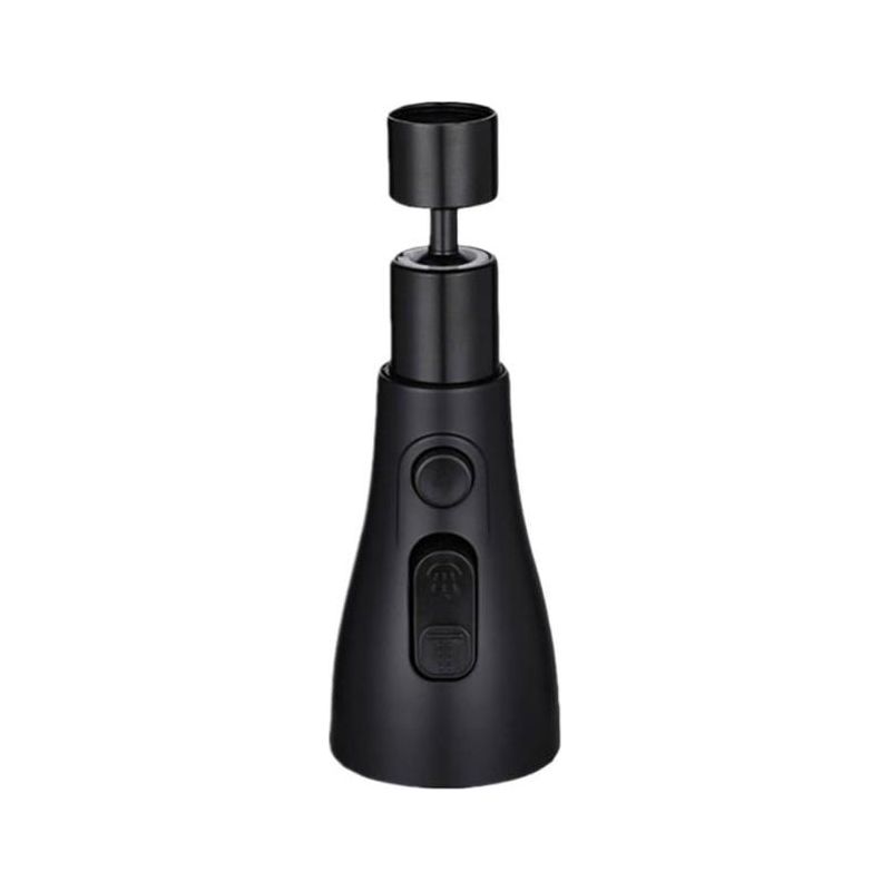 360° Drehbarer Wasserhahnverlängerung, 3 Modi, Ø20-24 Mm - Küchensprühkopf Aus Schwarzem Abs