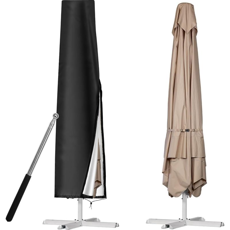 Sonnenschirmhülle 190 Cm – Wasserdichtes 210d Oxford-gewebe – Uv-schutz Für Sonnenschirme Von 1 Bis 3 M – Inklusive Aufbewahrungstasche