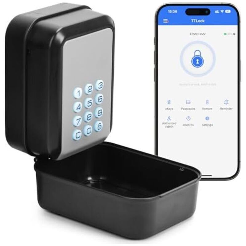 Intelligenter Schlüsselsafe, Bluetooth-schlüsselsafe Mit Unterstützung Für Die Ttlock-app Und Pin-code Mit 12-stelligem Code. Geeignet Für Haus, Garage, Apartment, Ferienhaus.