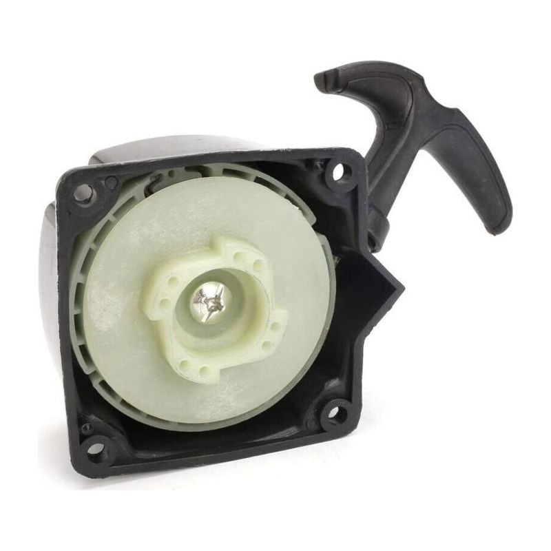 Startseilwerfer + 40-5 Zugplatte Für Motorsense, Schwarz, 1 Stück, Lochabstand 67 Mm