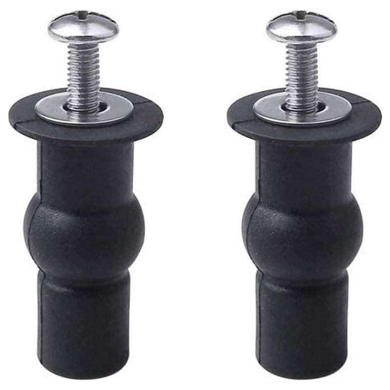 2 Stück Wc-klappdeckel-befestigungen, Scharniere Für Toilettendeckel, Erweiterbare Befestigungslöcher, Gummischrauben, Passend Für Alle Toiletten (14 Mm)