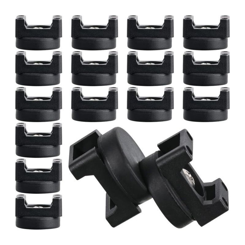 Satz Von 15 Magnetischen Kabelhaltern In Schwarz, Für Elektrische Geräte, Vielseitig Einsetzbar (22 Mm)