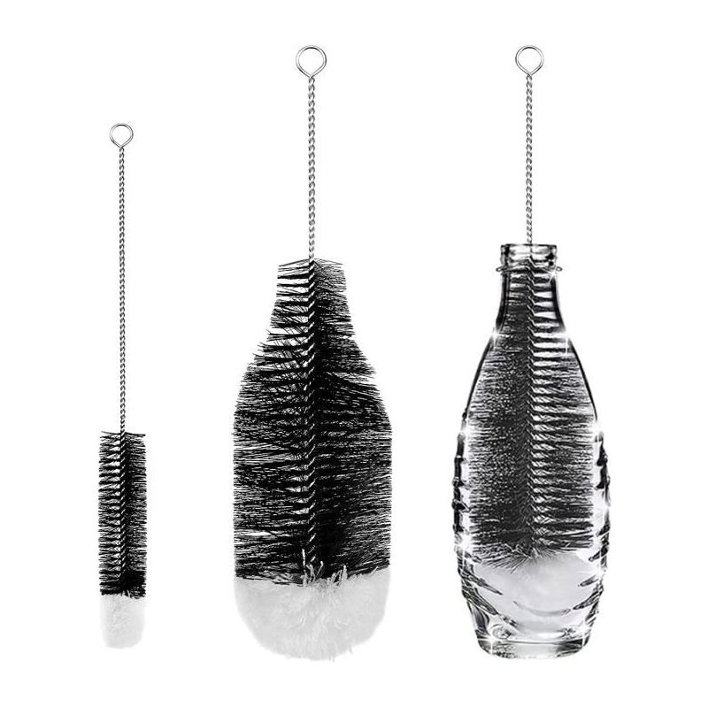 2er-set Flaschenbürsten, Reinigungsbürsten Für Glasflaschen, Thermoskannen, Babyflaschen Und Tassen