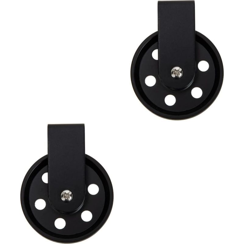 Uonlytech 2 Stück Beleuchtungszubehör Hängeflaschenzug Rad Wandleuchten Schwarz Wandlampe Eisenrad Retro Krähen Wagenräder Kabel Außen Schmiedeeisen