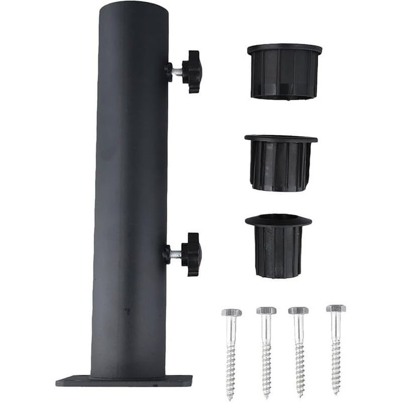 Sonnenschirmfuß Mit Konversionsmuffe, Sonnenschirmfußadapter, Geeignet Für Garten- Oder Terrassentische.