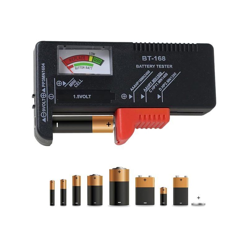 Universeller Batterietester, Batterietester, Tragbarer Batterie-spannungsprüfer, Haushaltsspannungstester