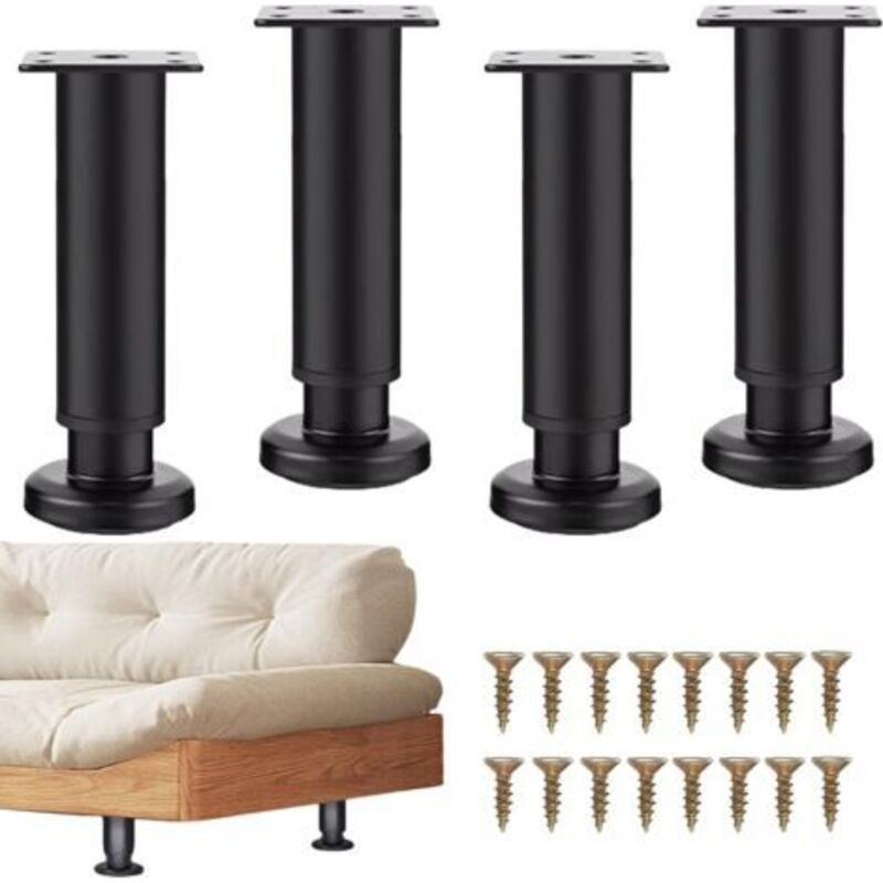 Satz Von 4 Verstellbaren Möbelfüßen, 18-30 Cm, Möbelfüße Für Badezimmermöbel, Verstellbare Füße Für Möbel, Tisch, Stuhl, Schreibtisch, Küche, Schrank, Sofa