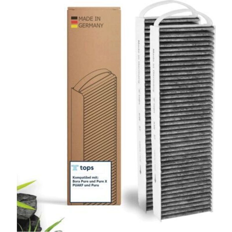 Tops Filtre À Charbon Actif Pour Bora Pure Puakf - 2 Filtre De Qualité Supérieure Pour Votre Plaque De Cuisson Bora Avec Hotte Aspirante Puru Ou Puxu