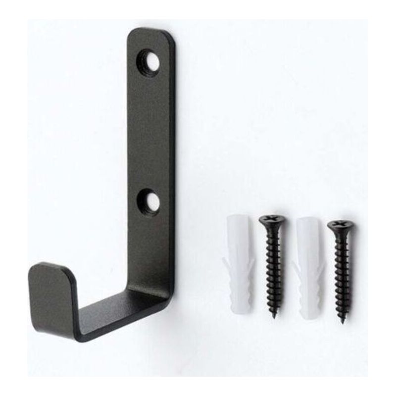 4er-set Robuste Wandhaken, J-förmige Garagenhaken, Universelle Schwarze Schraubhaken, Stabile Schraubhaken, Garagenhaken, Wandhaken, Robuste Wandhaken