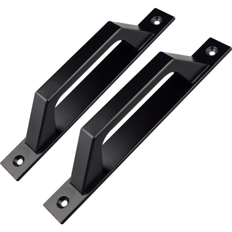 D-förmiger Türgriff Für Holzgartentüren (schwarz, 200 Mm, 2er-pack)
