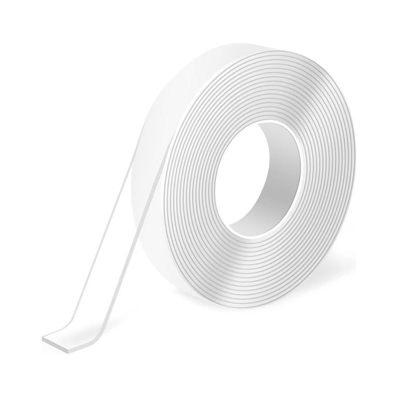 Double Face Extra Stark (3 Meter), Robustes Doppelseitiges Klebeband, Rückstandsfrei, Abnehmbar, Wiederverwendbar, Waschbar