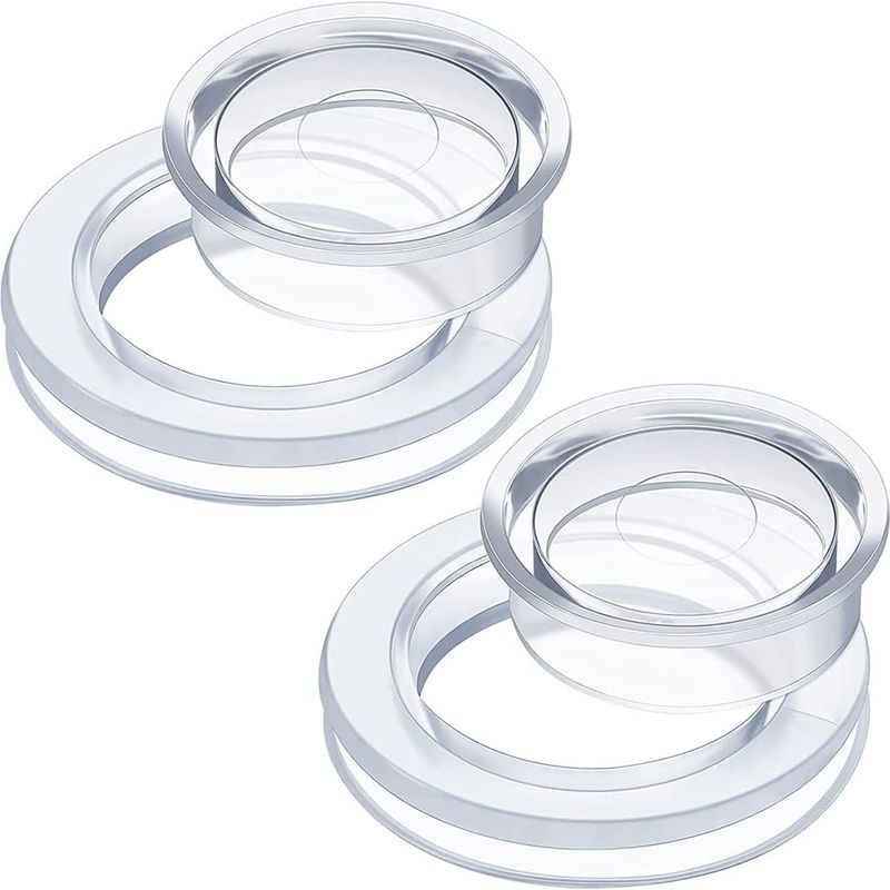 3er-set Ring- Und Kappen-sets Für Terrassentisch-sonnenschirm, Set Aus Stopfen Und Kappen (transparent)