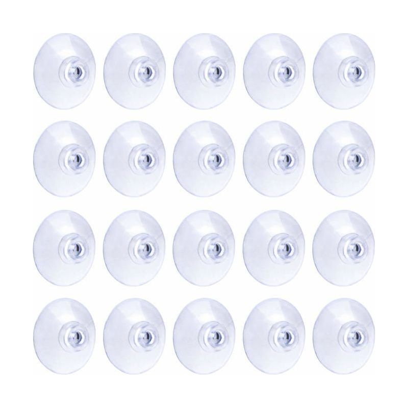 Saugnäpfe - Aimoonsa - 3 Cm (20 Stück) - Transparent - Weiches Pvc - Tragkraft 1,4 Kg