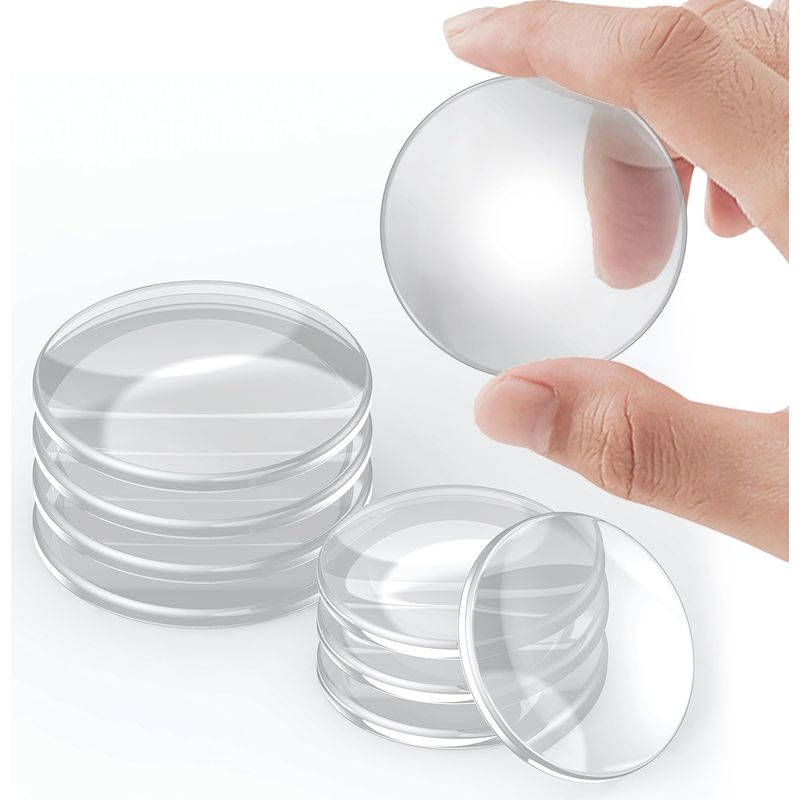 8er Set Selbstklebende Türstopper, Wandschutz Transparent Für Türklinken, Wiederverwendbare Puffer Für Duschtüren Und Schränke, Haus & Küche (408 Mm)