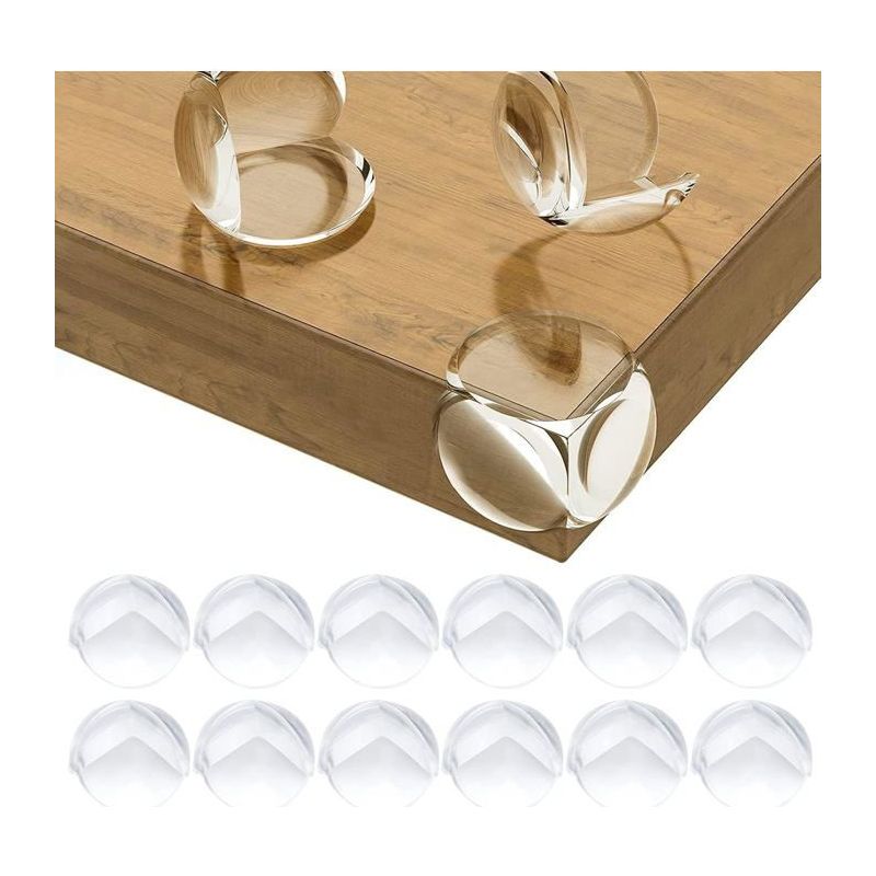 Tischkantenschutz, Für Büro, Wiege, Kamin, Tisch, Sicher, Rund, 12er Pack, Transparent