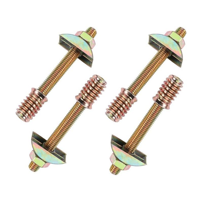4er-set Möbelverbinder M8 X 100 Mm, 4-in-1 Halbmond-möbelverbinder