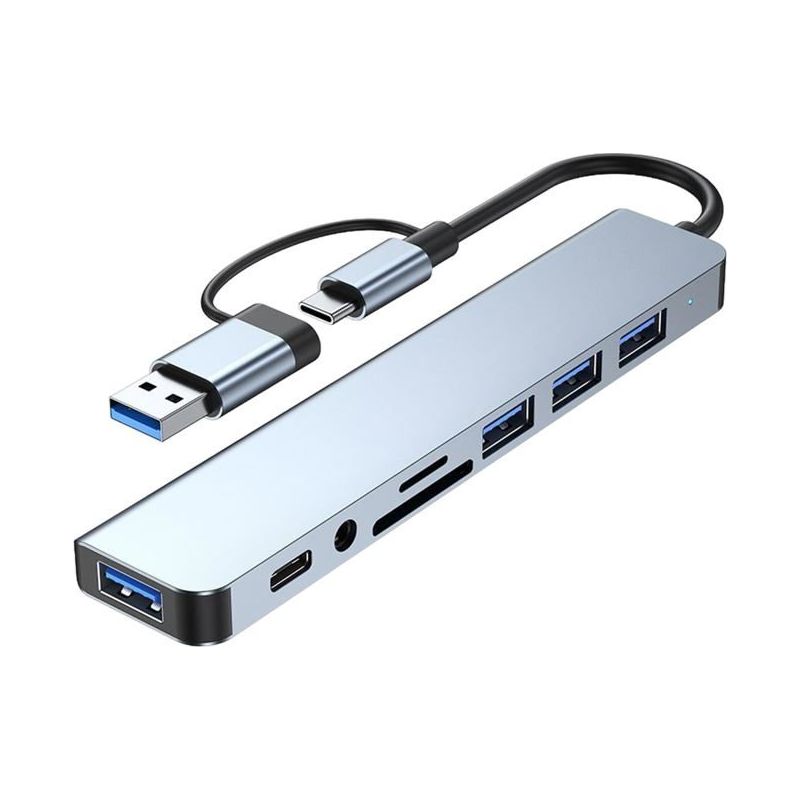 Usb-c-dockingstation Mit 2 Anschlüssen. Hochgeschwindigkeits-datenübertragung, Multifunktionale Hub Für Laptops