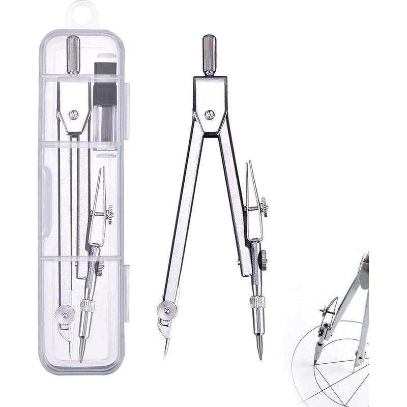 Kompass Für Die Schule, Professioneller Kompass, Schraubzirkel, Professioneller Zeichenstift