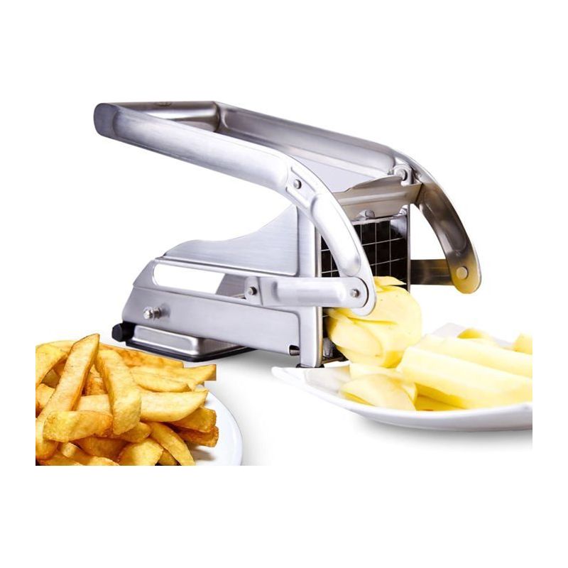 Manuelle Pommes-frites-schneidemaschine Mit Zwei Scharfen Edelstahlklingen, Ausgestattet Mit Einer Sicheren Saugnapfbasis