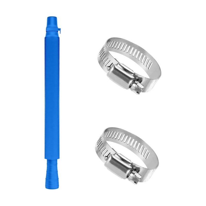 Schlauchadapter Für Pool 32/38 Mm Aimoonsa, 1,25"→1,5", Hochfester Kunststoff + Edelstahlklemmen