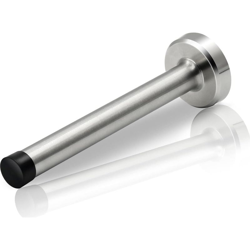 Wandtürstopper 15,2 Cm Aus Edelstahl – Geräuschdämpfung Durch Gummi – Wandschutz Für Schwere Türen