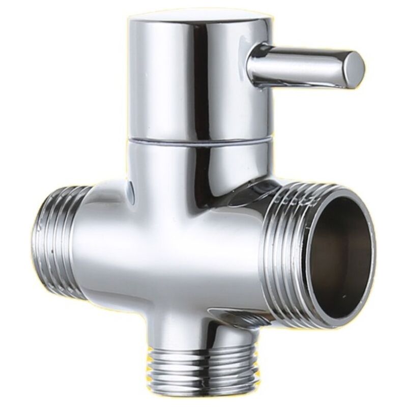 3-wege-umleitungsventil Aus Verchromtem Messing – Außengewinde 20 Mm Und 25 Mm – Einfache Installation Zur Durchflussregelung