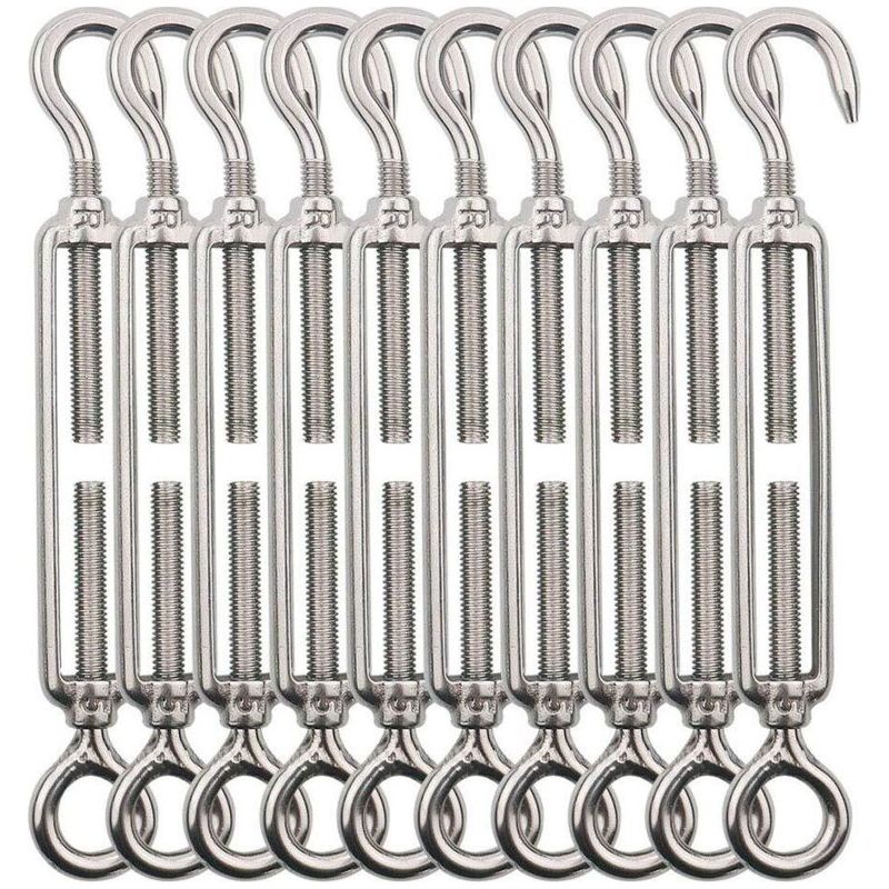 Edelstahl-seilspanner M5 Aus 304er Edelstahl – Korrosionsbeständig – 10er-pack Für Außeninstallation
