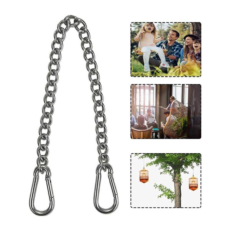 Hängesesselkette, Kette Mit Zwei Karabinern, 66 Cm Hängesesselkette Aus Edelstahl