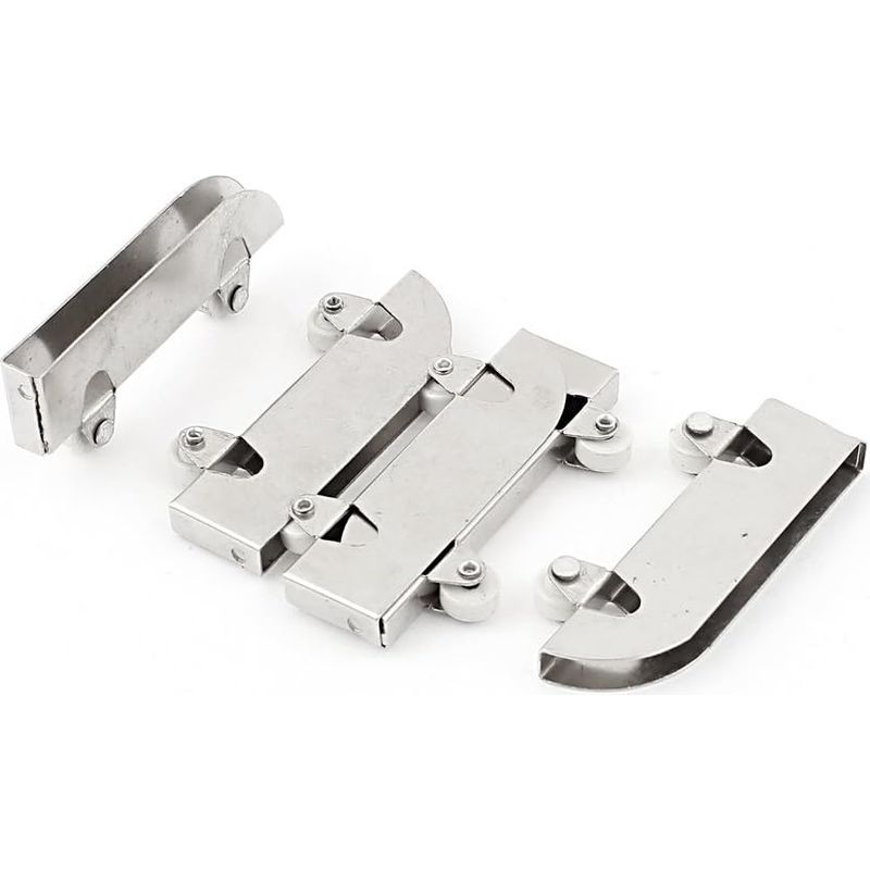 4 Stück Schiebetürrollen Aus Edelstahl Für 5 Mm Glas, Doppelräder