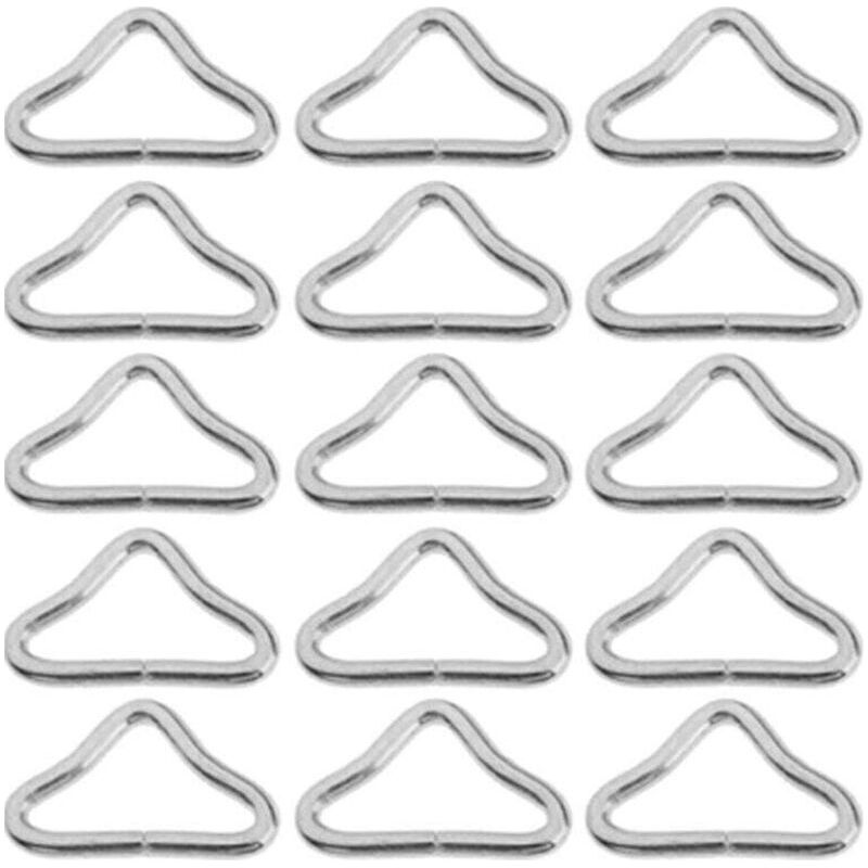 20 Stück Hochfeste Dreieckschnallen Für Trampoline, Metall-dreieckringe, Trampolin-matten-ringe, Trampolin-zubehör, Ersatzteile Für Trampoline, 20er-pack