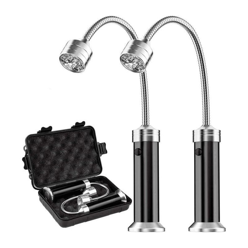Set Mit 2 Grilllichtern Mit Magnetfuß, Flexibel Einstellbare 360-grad-drehung, Geeignet Für Grillen Und Camping