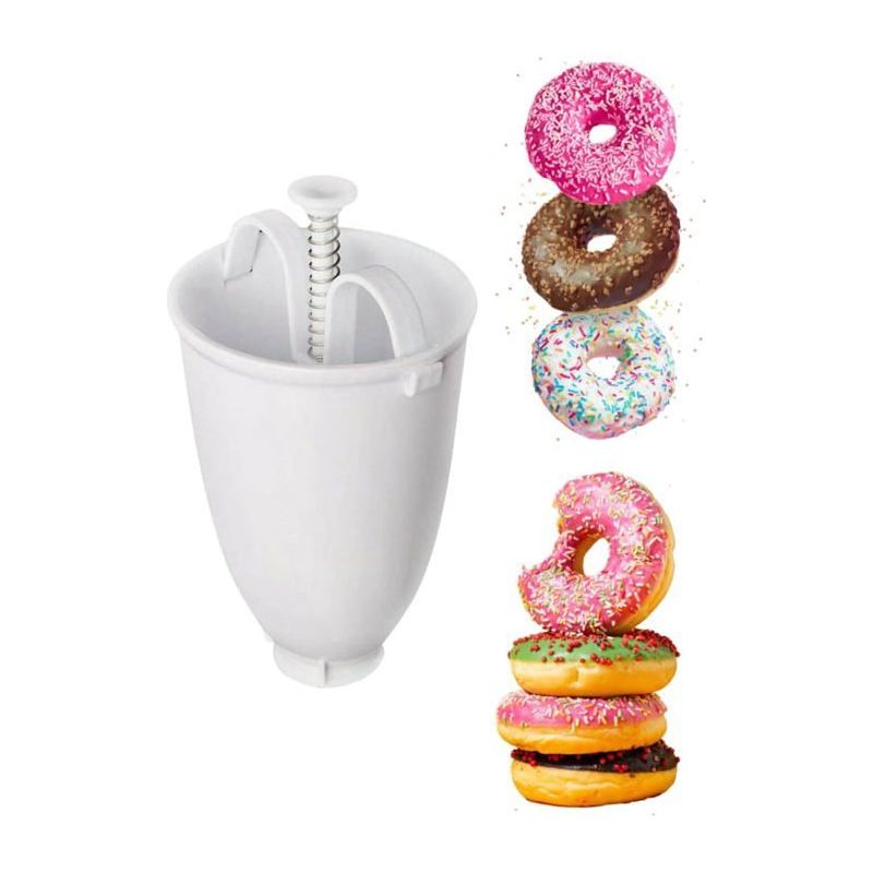 Einhand-donut-form - Plastik-donut-form - Küchenutensilien - Weiß