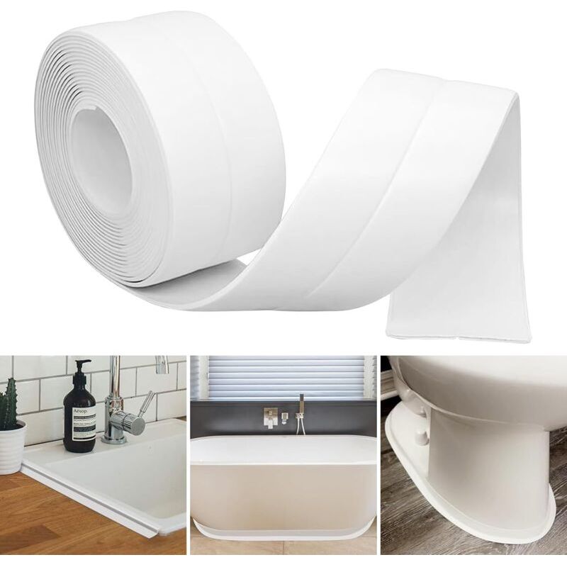 Selbstklebende Flexible Sockelleiste 38mm X 5m – Verschleißfestes Pvc – Einfache Installation Für Küche Und Bad – Schutz Vor Feuchtigkeit