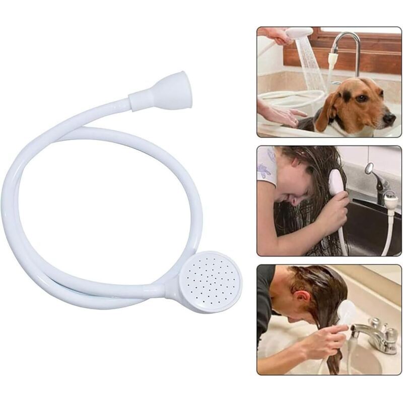 Waschbecken-rohr Für Wasserhahn, Hundeshampoo-sprühgerät, Duschbrause Für Tier-shampoo, Verlängerte Sprühdüse