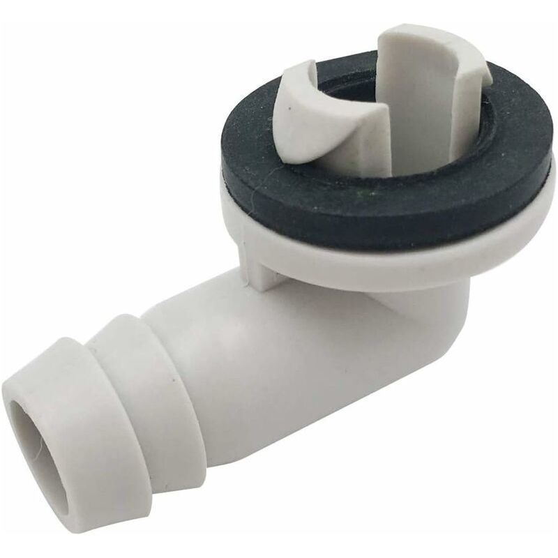 Winkelanschluss Für Klimaanlagen-abflussschlauch Mit Gummiring Für Split- Und Fenstergeräte, 3/5 Zoll (15 Mm)