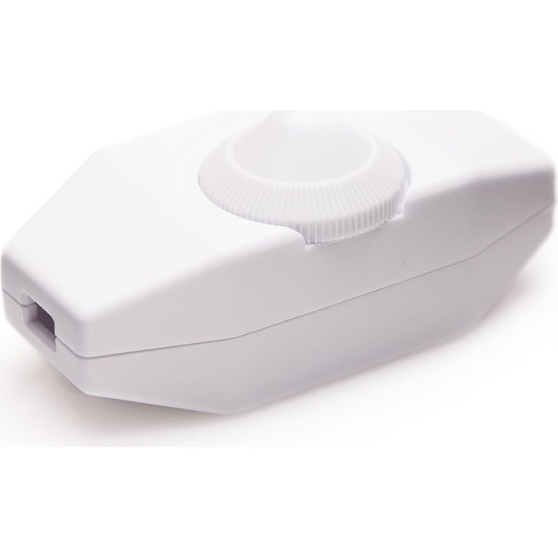 Dimmer, Drehschalter Mit Kabel 220-230v Weiß, Drucktaster Für Dimmbare Leds