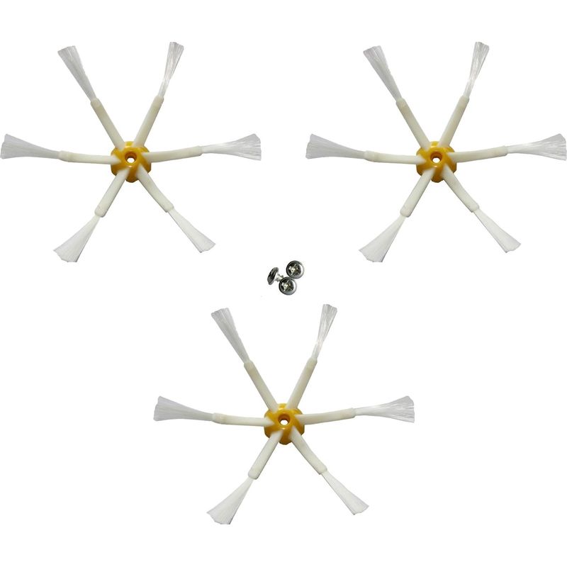 Seitliche Bürste Mit 6 Armen, Kompatibel Mit Dem Ersatzteil-kit Für Roomba 500, 600 Und 700, 3er-pack