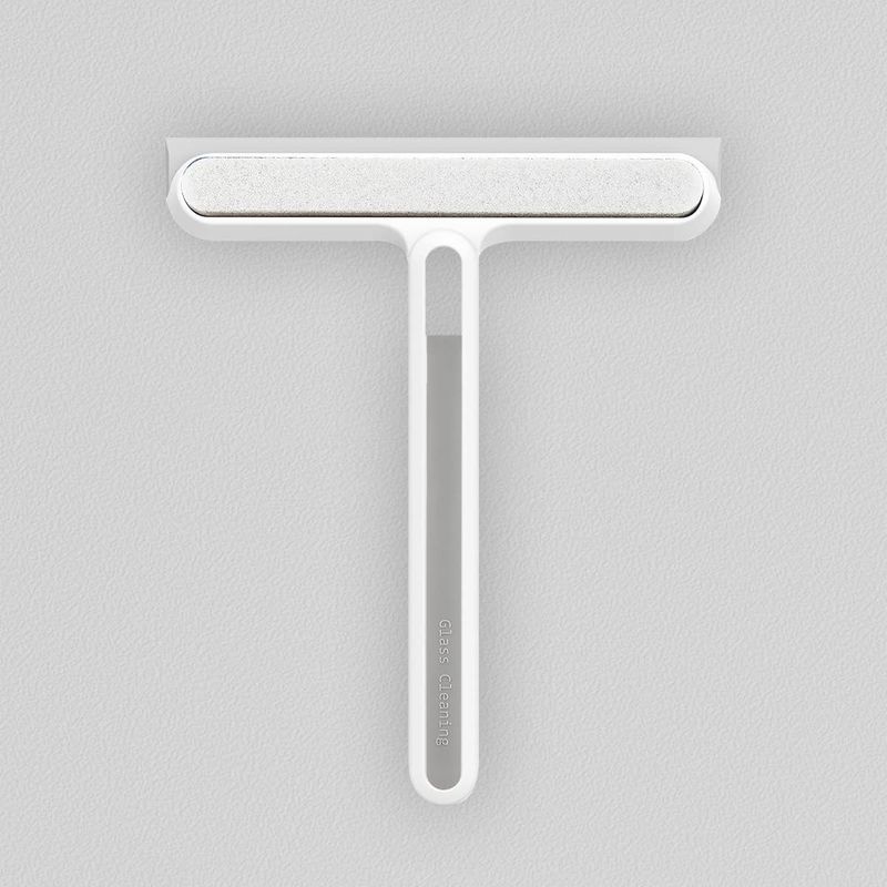 De Douche, Edelstahl-wasserabzieher Für Die Reinigung Von Badezimmer Und Fenstern, 22 Cm, Weiß
