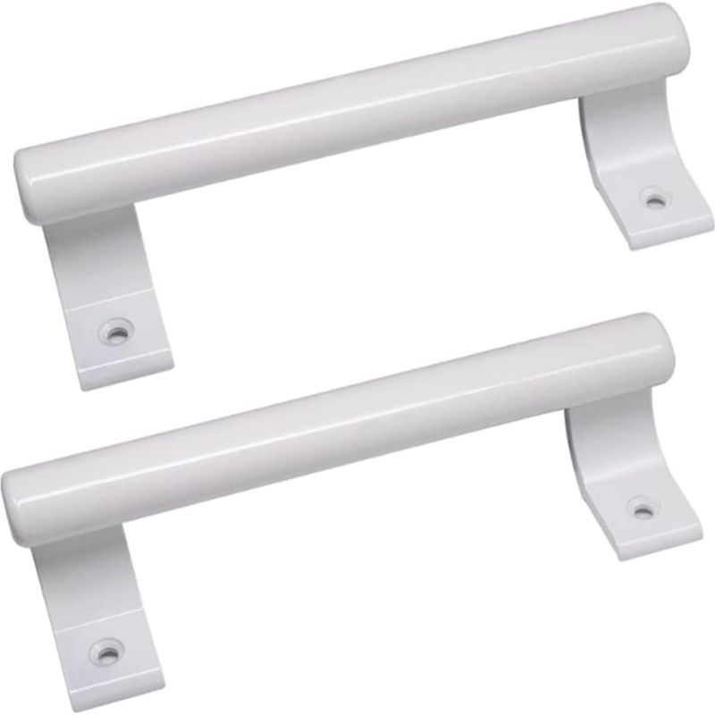 Aluminium-schiebetürgriff 200 Mm – Moderner Griff Für Glas Und Holz – Einfache Installation – 2er-set Weiß