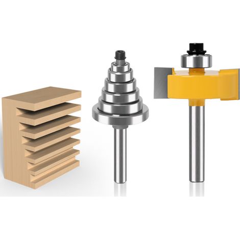 Fräser Mit Kugellagern, Vielseitig Einsetzbar, Einstellbare Falztiefe: 6 Mm, 8 Mm, 12 Mm, 12,7 Mm