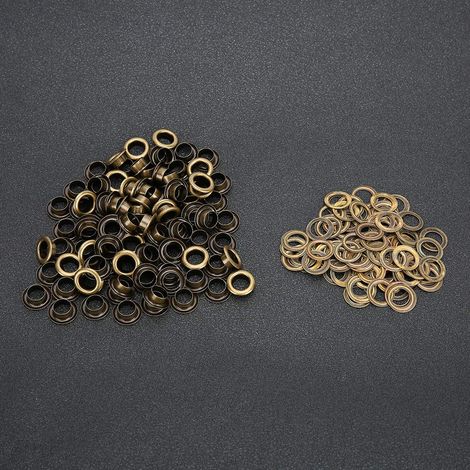 Hohlnieten Für Handgefertigte Schuhe, 8-mm-ösen, 100 % Bronze-leder