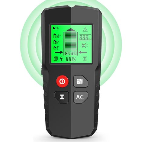 5-in-1-wandscanner Mit Elektronischem Balkensucher, Kabelerkennung Und Hd-lcd-bildschirm Für Rohre Und Elektrische Leitungen, Holz Und Metall.