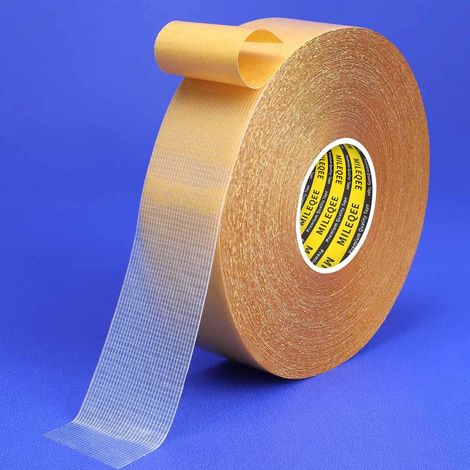 18" X 66' Rolle Hochbelastbares, Universell Einsetzbares, Doppelseitiges Wandklebeband Mit Fasergewebe, 20 M, Glas