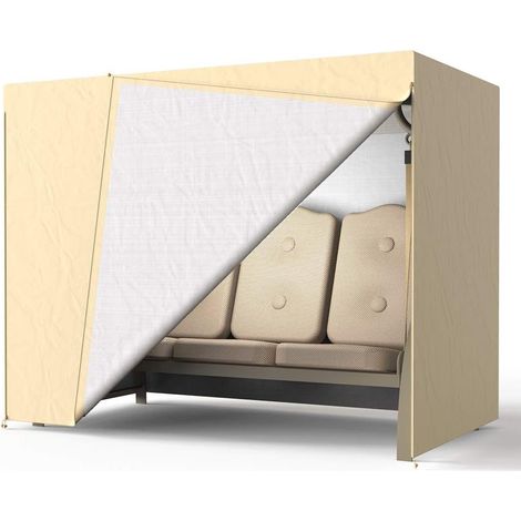 Schutzhülle Für Den Außenbereich Für Eine 3-sitzer-gartenschaukel, 220 X 125 X 175 Cm, Beige