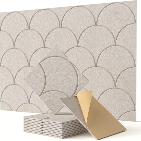Selbstklebende Schallschutz-wandpaneele Für Türen, Decken Und Wohnräume, 12 X 30 X 30 Cm