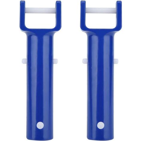 V-förmiger Bürstenkopfgriff, Ersatzteil Für Poolbürstenclips, 2 Stück, Blau
