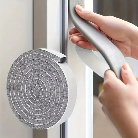 Selbstklebender Schaumstoff-dichtungsstreifen Für Türen Und Fenster, Staub- Und Schalldicht, 10 Mm X 30 Mm X 2 M, Schwamm