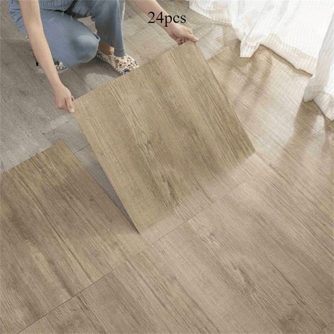 Selbstklebender Vinylboden, Maserungsmuster, 30 My 811012, 24 Fliesen, 30 Cm, Holzoptik