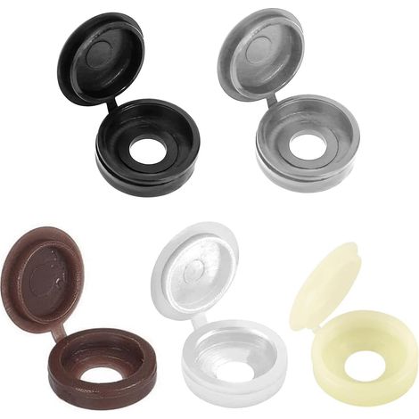 Schraubenkappen, Mutternkappen, Abdeckkappen Für Schrauben, Verbessern Die Optik Und Schützen Die Schrauben, 5 Farben, 100 Stück, Kunststoff