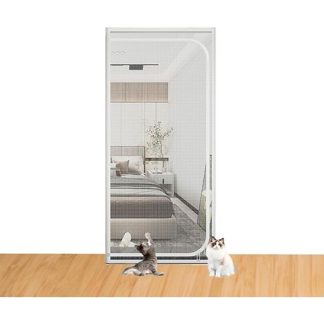 Balkon-katzenschutzgitter, Haustierbeständiges Moskitonetz – Wohnzimmer, Schlafzimmer, 90 X 210 Cm, Weiß